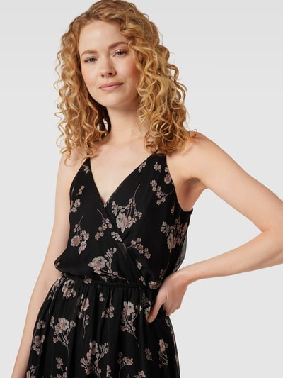 VERO MODA Midi-jurk met spaghettibandjes, model 'SMILLA' Zwart - 3
