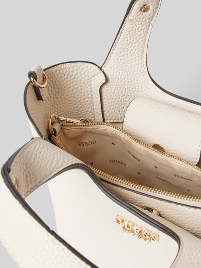 Guess Torebka 2 w 1 z aplikacją z logo model ‘CALISTA’ Écru 5