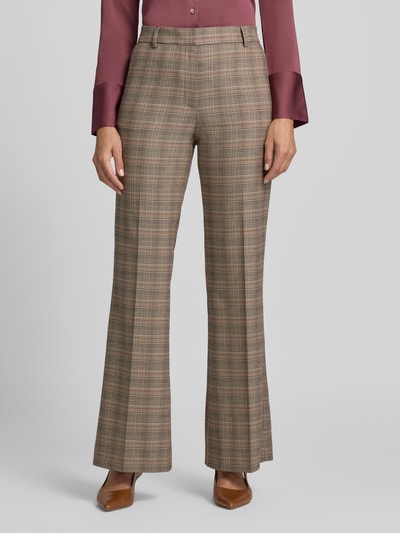 Jake*s Collection Wide Fit Schlaghose aus Viskose-Mix Schoko 4