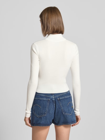 Tommy Jeans Slim fit cardigan met ritssluiting Offwhite - 5