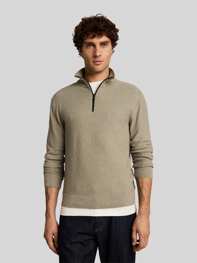 Tom Tailor Denim Regular Fit Pullover aus reiner Baumwolle Dunkelgruen 4