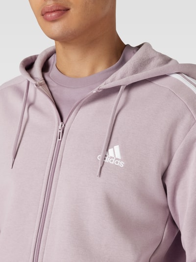 ADIDAS SPORTSWEAR Bluza rozpinana z wyhaftowanym logo Brudnoróżowy 3