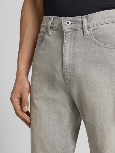 HUGO Blue Slim Fit Jeans aus Baumwoll-Mix Modell 'ASH' Hellgrau 3