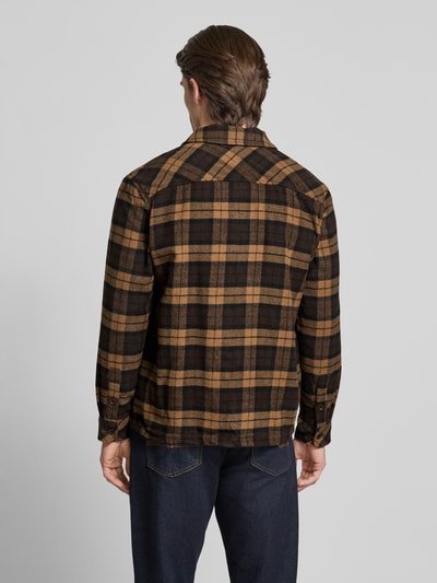 Samsøe Samsøe Hemdjacke mit Knopfleiste Dunkelbraun 5