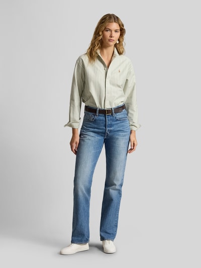 Polo Ralph Lauren Bluzka koszulowa o kroju relaxed fit z czystej bawełny Zielony 1