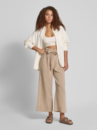 Only Regular Fit Hose mit Paperbag-Taille Modell 'MARSA' Sand 1