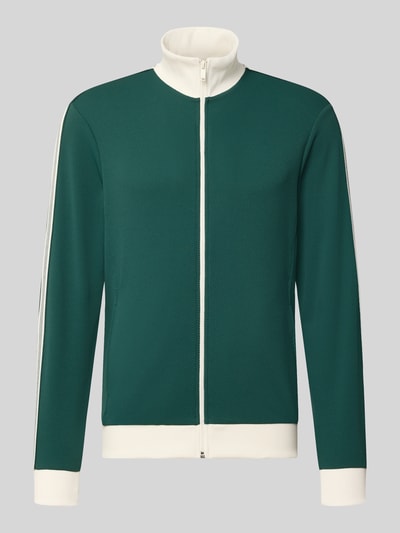MCNEAL Slim Fit Sweatjacke mit Strukturmuster Neon Gruen 2