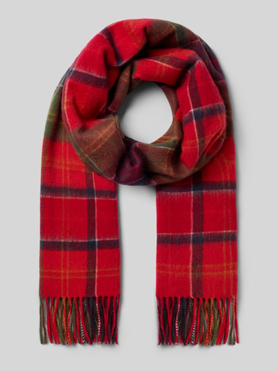 Barbour Schal aus reiner Wolle Modell 'SERENA' Rot 1