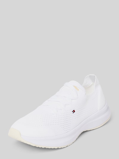 Tommy Hilfiger Low Top Sneaker in Strickoptik Weiss 1