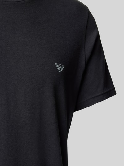 Emporio Armani T-Shirt mit Label-Print Black 2