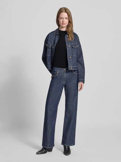 Betty Barclay Strickshirt mit Stehkragen Black 1