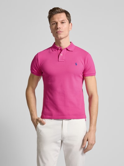 Polo Ralph Lauren Poloshirt mit Label-Stitching Pink 4