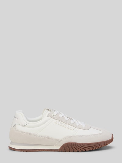 Produktfoto, Low Top Sneaker Modell 'GUSTAFINA' von Marc O'Polo für Damen in Mehrfarbig Optik, Schuhspitze abgerundet, flache Absatzform, Label-Schriftzug, Schnürung, Material: Leder-Nylon-Mix.
