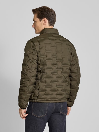 Cinque Gewatteerd jack met opstaande kraag, model 'SURF' Olijfgroen - 5