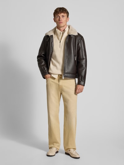 SELECTED HOMME Regular Fit Freizeithemd aus reiner Baumwolle Offwhite 1