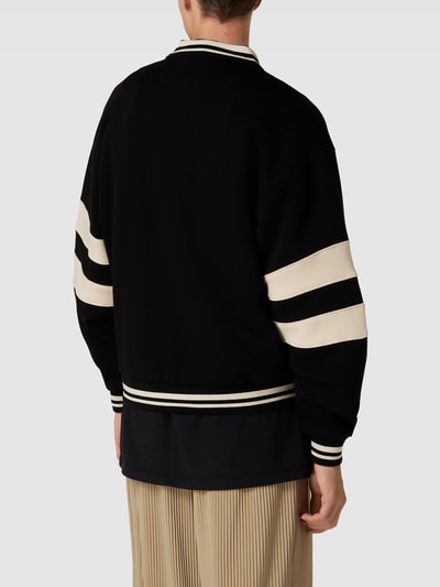 KARL KANI Sweatshirt mit Label-Stitching Modell 'Script' Black 5