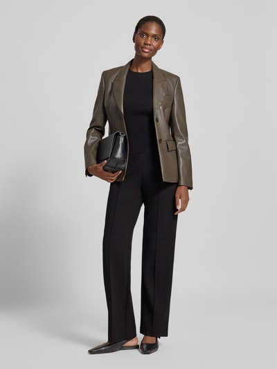 Christian Berg Woman Broek van viscosemix met wijde pijpen Zwart - 1