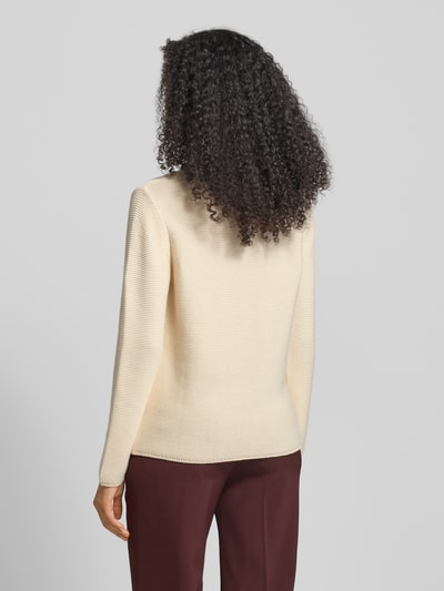 Marc O'Polo Regular Fit Strickpullover aus reiner Baumwolle Offwhite 5