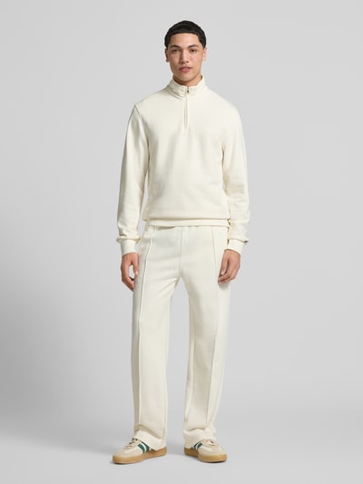 Champion Sweatshirt mit Stehkragen und Reißverschluss Offwhite 1