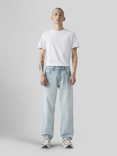 Levi's® Jeansy o kroju loose fit z czystej bawełny model '568® LOOSE STRAIGHT' Jasnoniebieski 3