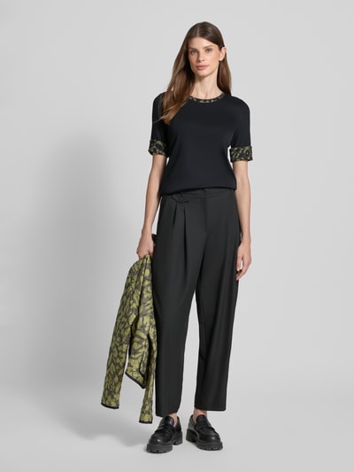 Marc Cain T-Shirt mit Ärmelumschlägen Black 1