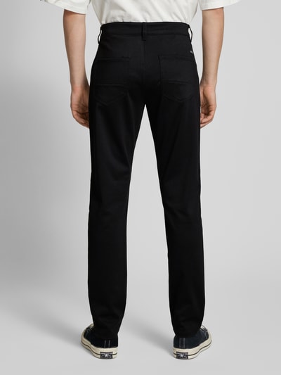 Blend Slim fit stoffen broek met steekzakken, model 'Morgan' Zwart - 5