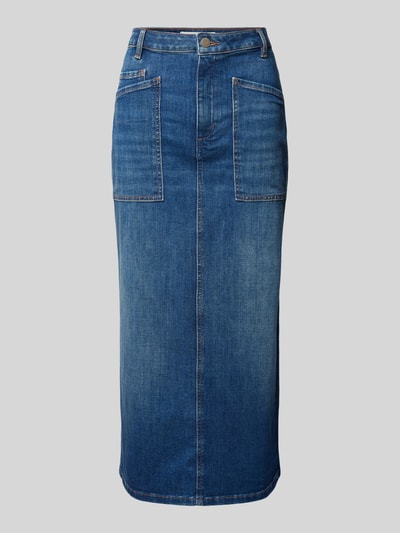 Marc O'Polo Leicht ausgestellter Jeansrock aus Baumwoll-Mix mit 5-Pocket-Design Blau Melange 2