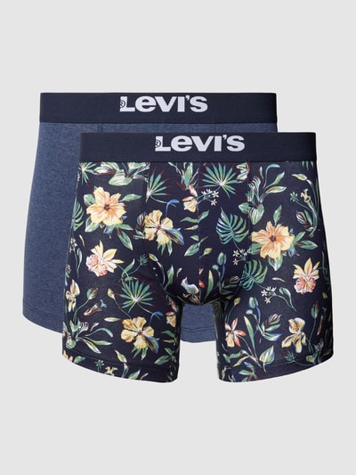 Levi's® Boxershorts mit elastischem Label-Bund im 2er-Pack Marine 1