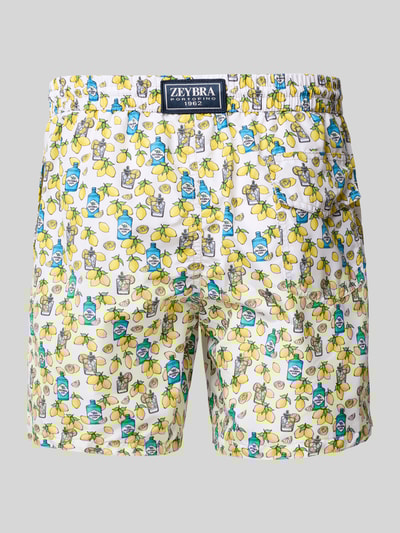 Zeybra Badehose mit elastischem Bund Weiss 3