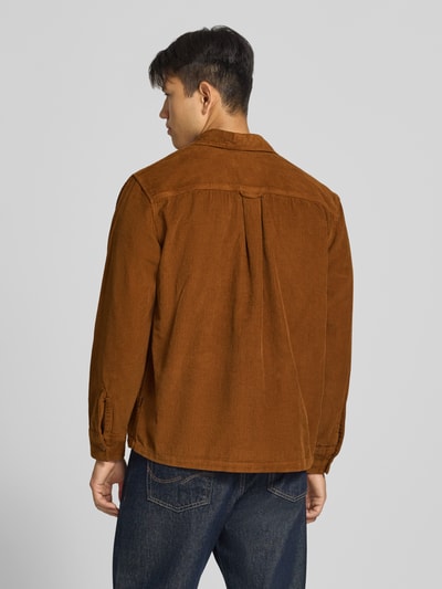 JACK & JONES Kurtka koszulowa o kroju regular fit z sztruksu model 'REGENT' Koniakowy 5