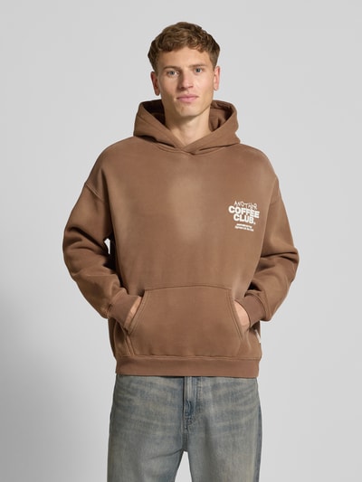 ANOTHER COTTON LAB Hoodie mit Kapuze Mittelbraun 4