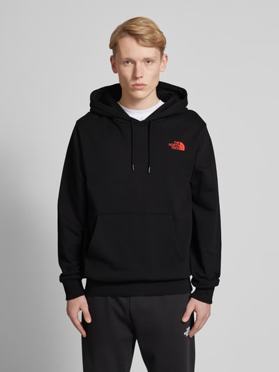 The North Face Hoodie met labelprint Zwart - 4