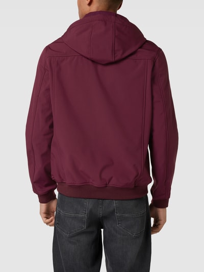Lyle & Scott Jacke mit Label-Patch Bordeaux Rot 5