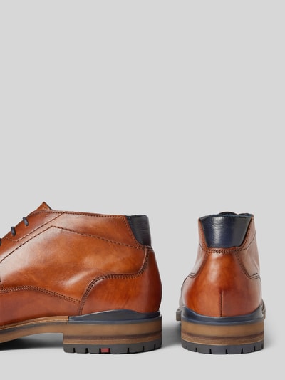 Lloyd Leren derbyschoenen met siernaden, model 'HENGELO' Cognac - 2