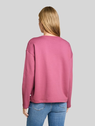 Tom Tailor Denim Regular Fit Sweatshirt aus reiner Baumwolle Pink 5