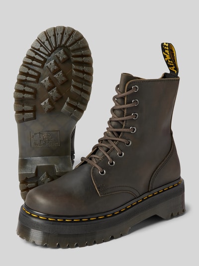 Dr. Martens Lederboots mit Zugschlaufe Modell 'Jadon' Dunkelbraun Melange 4