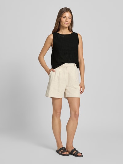 OPUS Regular Fit Top aus Baumwoll-Mix Modell 'Idali' Black 1