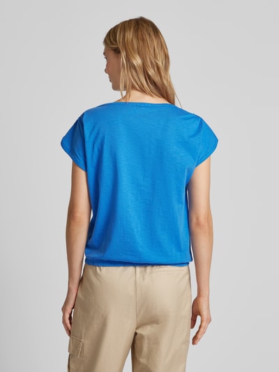 s.Oliver RED LABEL T-Shirt in unifarbenem Design Royal 5