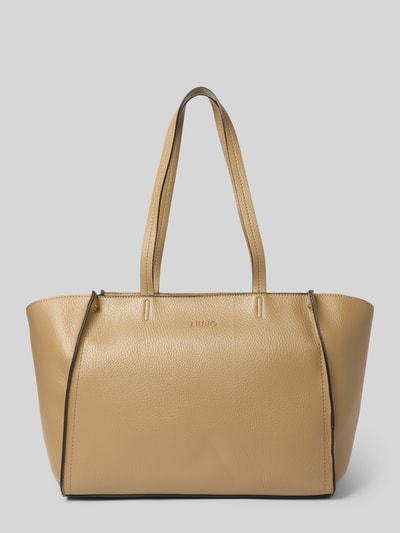 Liu Jo White Tote Bag mit Logo-Detail Modell 'Lapis' Khaki 4