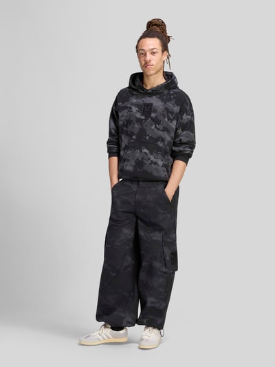 adidas Originals Bluza rozpinana o kroju relaxed fit z czystej bawełny Czarny 1