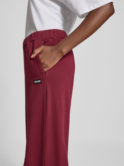 ROTATE Jogginghose mit Zierfalten Bordeaux 3