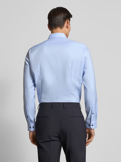 Jake*s Regular fit zakelijk overhemd van katoen met kentkraag Bleu - 5