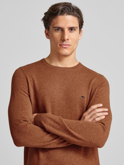 Fynch-Hatton Strickpullover mit Label-Stitching Hazel 3