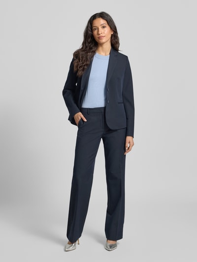 Christian Berg Woman Selection Straight leg pantalon met persplooien Marineblauw - 1