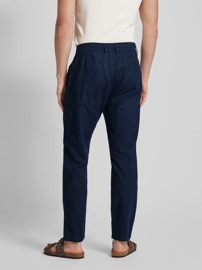 s.Oliver RED LABEL Stoffen broek met streepmotief Marineblauw - 5