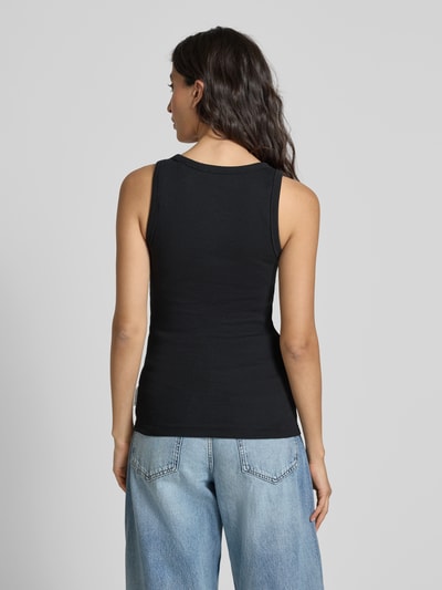 Marc O'Polo Top o kroju slim fit z mieszanki bawełny BLACK 5