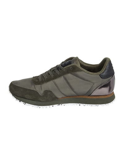 WODEN Sneaker 'Nora' aus Veloursleder und Textil Dunkelgruen 4