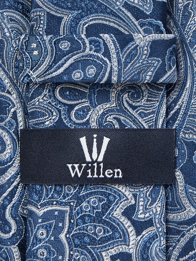 Willen Stropdas van zijde (7 cm) Blauw - 2