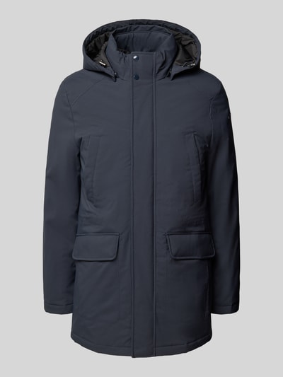 Geox Jack met capuchon en klepzakken, model 'ANDALO' Marineblauw - 2