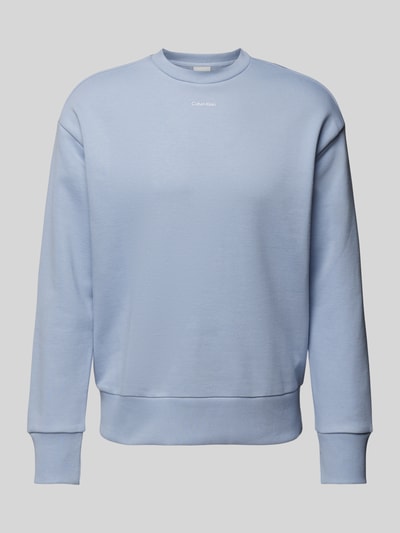 CK Calvin Klein Sweatshirt mit Label-Print Modell 'NANO' Hellblau 2